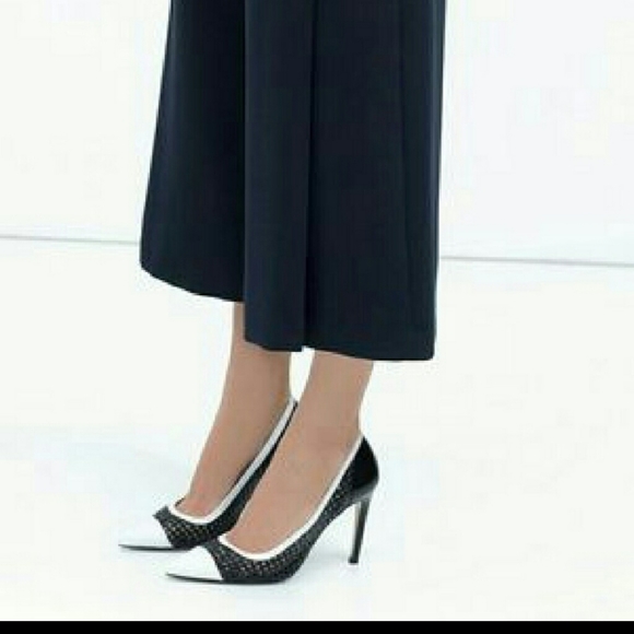 Zara braided two tones court shoes (2212) - Picture 2 of 10